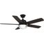 Tompkins 52" Matte Black LED Ceiling Fan with Reversible Blades