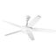 AirPro 54" White 5-Blade Indoor Ceiling Fan with Reversible Blades