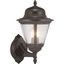 Antique Bronze 19" Outdoor Lantern with Seeded Glass Shade