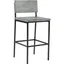 Transitional Gray Pine and Metal Counter Stool, 19"W x 36"H