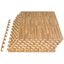 Light Oak Wood Grain EVA Foam Interlocking Floor Tiles, 72" x 48"