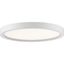 Sleek 11" Brushed Nickel LED Flush Mount with White Acrylic Shade