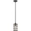 Oliver 5" Bronze and Crystal Mini Pendant Light