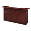 English Tudor 84" MDF Home Dry Bar with Fridge Pocket