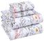 Aroma Floral Cotton Percale Queen Sheet Set with Deep Pockets