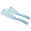 Light Blue Nylon Slotted Turner Spatula Set, 2-Piece