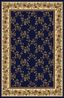 Noble Traditional Blue Synthetic 3' x 5' Area Rug