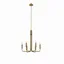 Elysian Satin Brass 6-Light Adjustable Chandelier