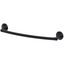 Matte Black 18" Wall Mounted Single Towel Bar