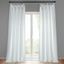 Rice White Sheer Faux Linen Window Panel 50W x 84L