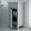 Gray Single Door Storage Cabinet with Adjustable Shelves