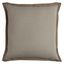 Khaki Cotton Square Nursery Pillow with Jute Flange