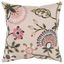 Blush Embroidered Cotton Floral 20" x 20" Pillow Cover