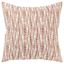 Ivory and Terracotta Cotton Animal Print 20" Throw Pillow