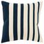 Navy and Natural Stripe Woven Throw Pillow 20" x 20"