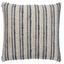 Blue and Natural Cotton Striped 20" Pillow Cover