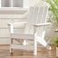 Robbyn Modern White Resin Adirondack Outdoor Chair