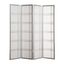 Silver 4-Panel Shoji Rice Paper and Wood Room Divider