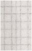 Ivory and Gold Handmade Abstract Wool Area Rug, 4 x 6 ft