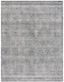 Ivory & Charcoal Abstract Handmade Wool Area Rug, 10' x 14'