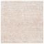 Ivory and Rust Abstract Handmade Wool 10' Square Rug