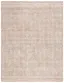 Ivory and Rust Abstract Handmade Wool Area Rug