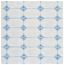 Ivory Abstract Wool Hand-Tufted Square Rug, 6' x 6'