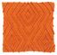 Scandinavian Orange Geometric Knit Decorative Pillow