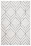 Geometric Light & Dark Grey Easy-Care Synthetic Area Rug - 10' x 14'