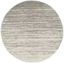 Light Grey and Grey Round Abstract Synthetic Area Rug, 10' x 10'