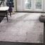 Light Gray and Purple Synthetic 10' x 14' Area Rug