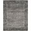 Ivory and Silver Rectangular Floral Motif Area Rug, 10' x 14'