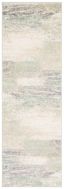 Ivory and Sage Abstract Synthetic Runner Rug, 2'6" x 18'