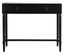 Aliyah Black Wood Console Table with Storage Drawers