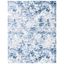 Navy and Grey Abstract 10' x 14' Synthetic Area Rug