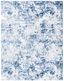 Navy and Grey Abstract 10' x 14' Synthetic Area Rug