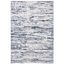 Amelia Abstract Gray and Navy Square Synthetic Area Rug, 11'