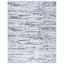 Contemporary Light Grey & Charcoal Synthetic 10' x 14' Area Rug