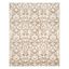 Wheat and Beige Floral Synthetic 9' x 12' Area Rug