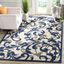 Ivory Floral Bliss 8' x 10' Easy-Care Synthetic Area Rug