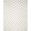 Light Grey and Beige Geometric Indoor-Outdoor Area Rug