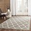 Dark Grey and Beige Geometric Synthetic 3' x 5' Area Rug