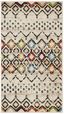 Ivory Multicolor Geometric 5' x 7' Stain-Resistant Area Rug