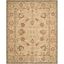 Ivory Floral Handmade Wool Rectangular Area Rug