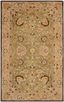 Ivory Floral Handmade Wool Area Rug, 4' x 6', Reversible and Washable