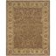 Antique Persian-Inspired 7'6" x 9'6" Tufted Wool Area Rug in Brown/Gold