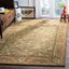 Hand-Tufted Olive and Gold Rectangular Wool Rug