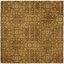 Handmade Gold and Beige Tufted Wool Square Rug, 8' x 8'