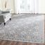 Elegant Artisan Silver & Blue Synthetic Rectangular Rug, 9' x 12'