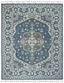 Handmade Southwestern Chic Blue Wool 10' x 14' Rectangular Area Rug